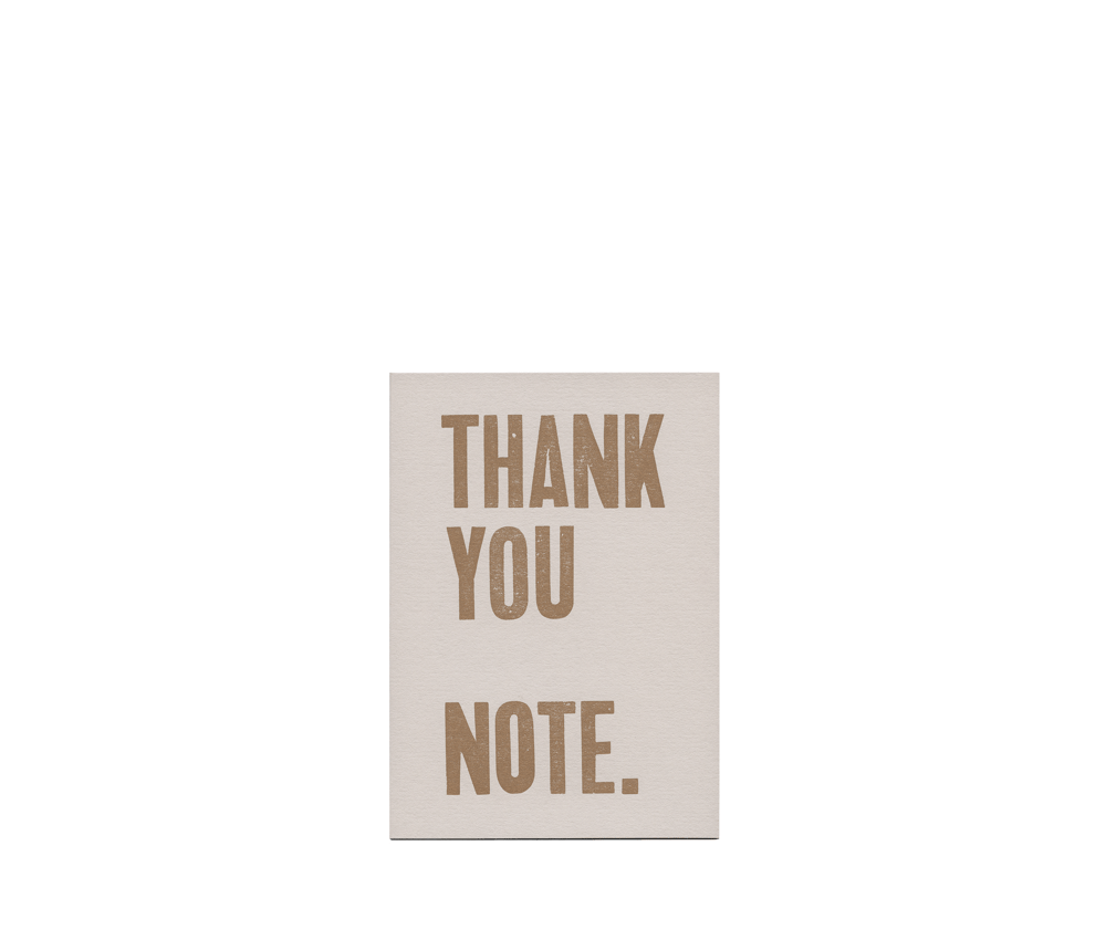 Image of Thank you note.