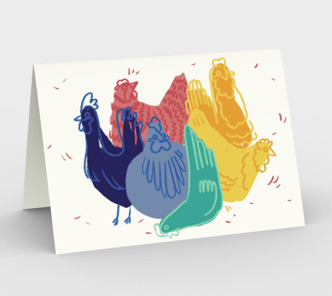 Chicken Greeting Card (set of 3)