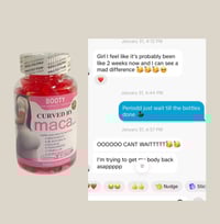 Image 3 of PRE - ORDER Curved by maca booty gain gummies