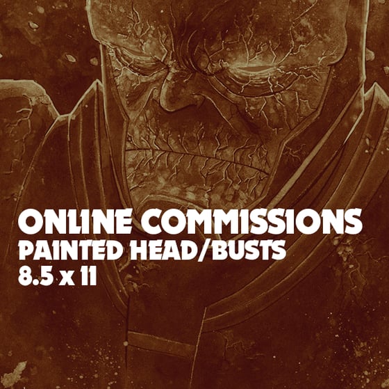 Image of COMMISSION: PAINTED HEAD SKETCH