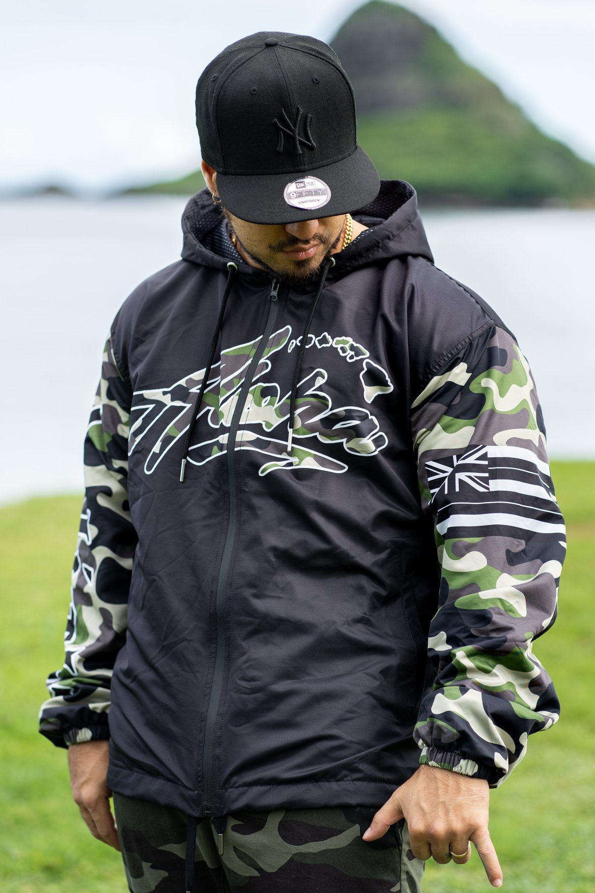 Aloha Islands Camo Windbreaker