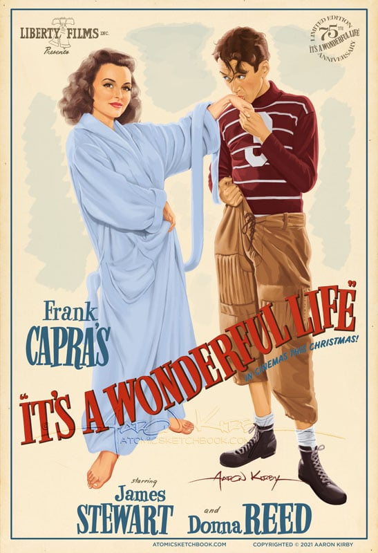 Image of It's a Wonderful Life 75th anniversary print