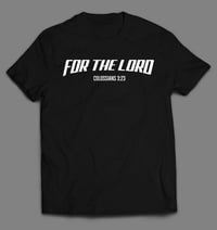 "FOR THE LORD" LOGO TEE (Black)