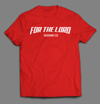 "FOR THE LORD" LOGO TEE (Red)