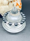 Hematite and Silver CZ Bracelet 