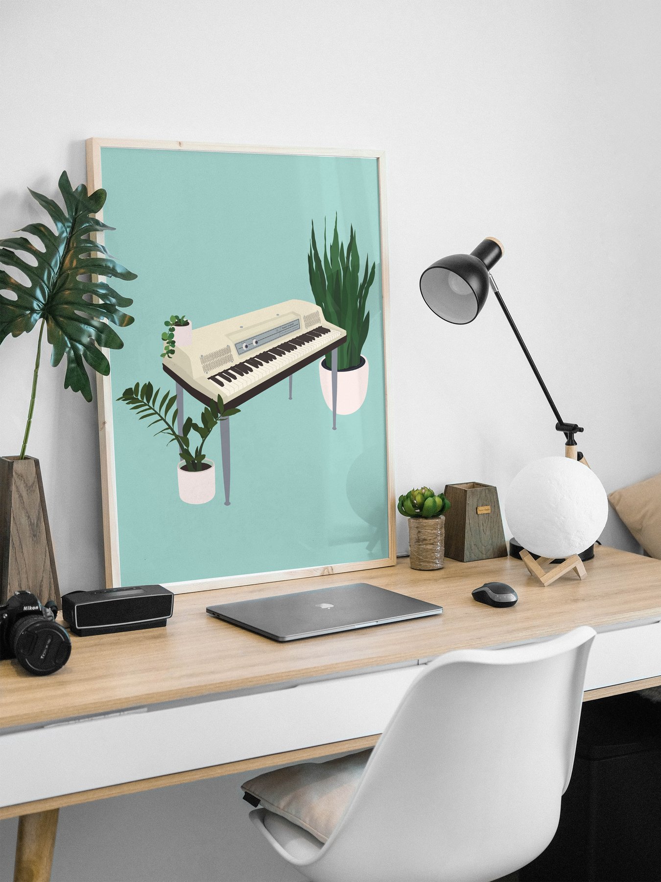 Image of Wurli Piano Houseplant Print