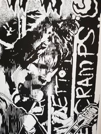 Image 3 of The cramps, hommage au CBGB tirage encadré