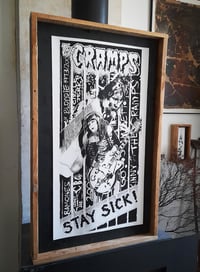 Image 1 of The cramps, hommage au CBGB tirage encadré