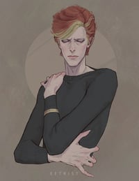 'Keeping it in the back' Art Print by Eftristesse