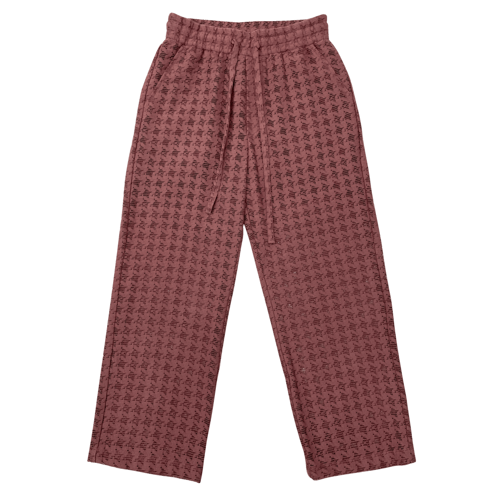 Image of Indi Pink Knit Relax fit Pants