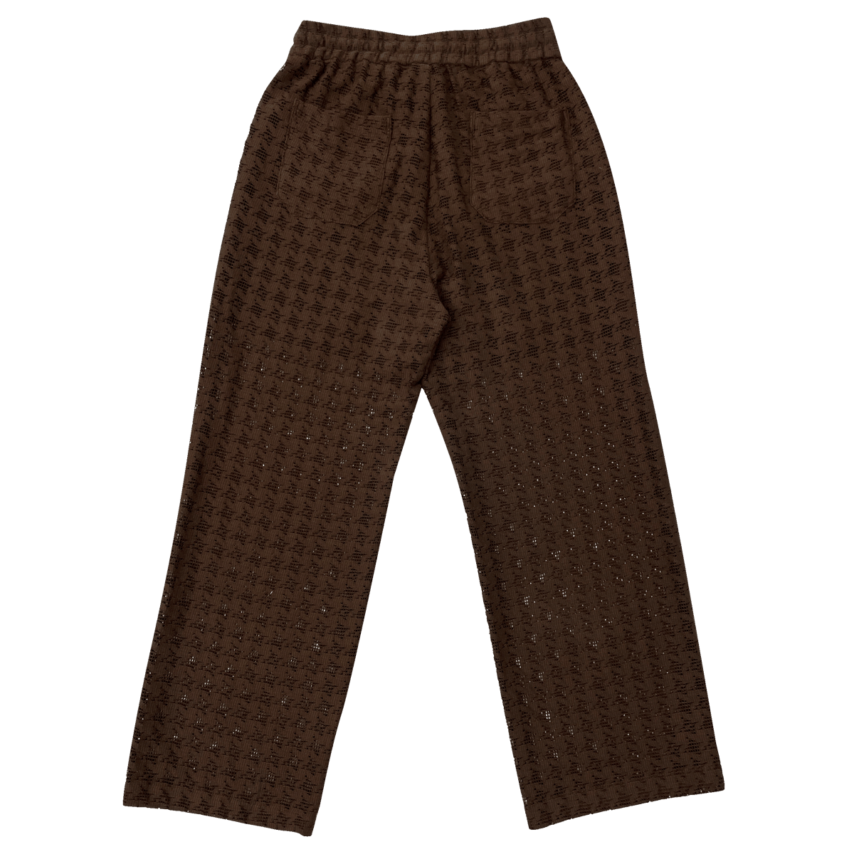 Image of Brown Knit Relax fit Pants