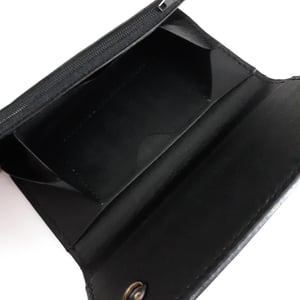 Image of "Black on Black - Long Double Snap Wallet"