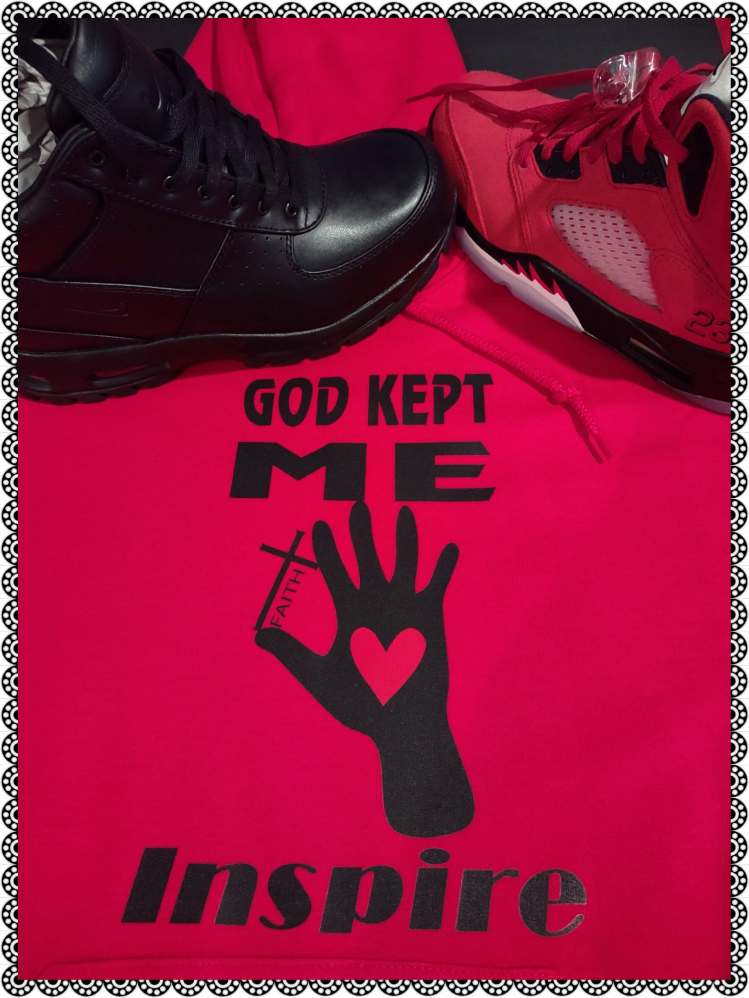 Image of GOD KEPT ME ~ FAITH ~ INSPIRE TEE