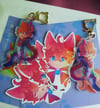 Genshin Impact - Catboy Childe Charm plus Stickers