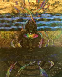 Image 1 of Reproduction "Temple of Light: Foundations", 20" x 16" on canvas