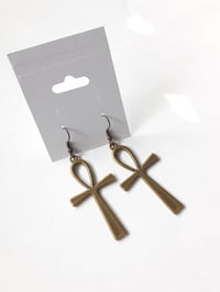 Ankh earrings