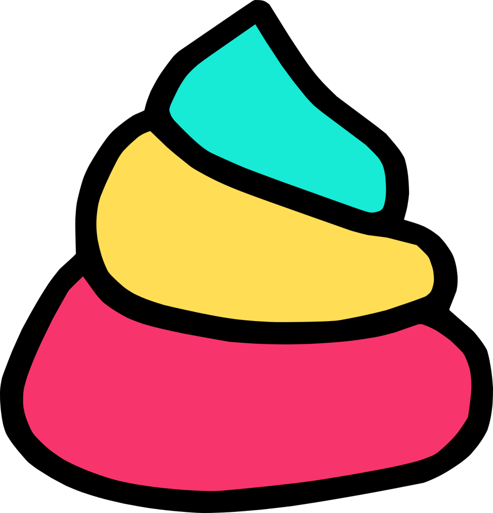 Toy Boogers Rainbow Poop Enamel Poop / Renonelab