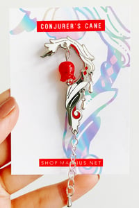 Image 2 of ffxiv white mage enamel pin