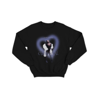 Heart Crewneck in Black 