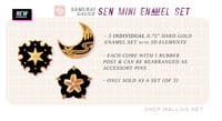 Image 3 of ffxiv samurai 4-pc enamel set