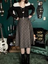 Trixie Grey Plaid Swing Skirt - M