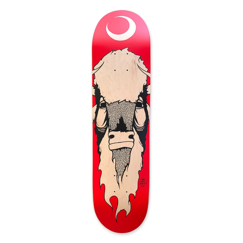 Image of Tah-nah-hah Red Skateboard Deck