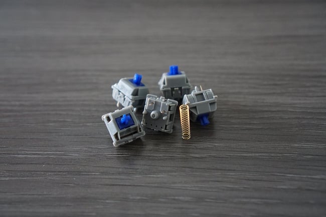 Lubed & Filmed - Polished Cobalt Pom Linear (70/90 Switches)