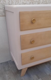 Image 2 of Commode vintage bois et rose 