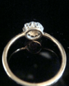 EDWARDIAN 18CT PLATINUM OLD CUT DIAMOND CLUSTER 0.50CT RING