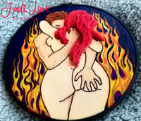 Image 1 of "Inferno" 3-D Erotic Embroidery Art