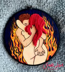 Image 2 of "Inferno" 3-D Erotic Embroidery Art