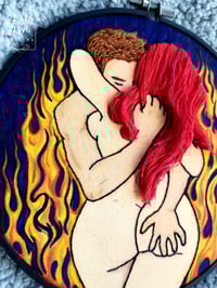 Image 3 of "Inferno" 3-D Erotic Embroidery Art