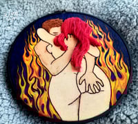 Image 5 of "Inferno" 3-D Erotic Embroidery Art