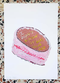 Image 4 of LIMITED EDITION PRINT "REPENT CAKE"