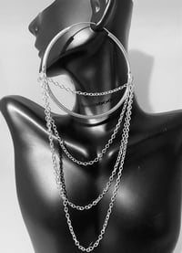 Image 1 of Tethered Hoops (925 Sterling Silver)