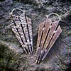 Bronze 'acantha' claw Earrings