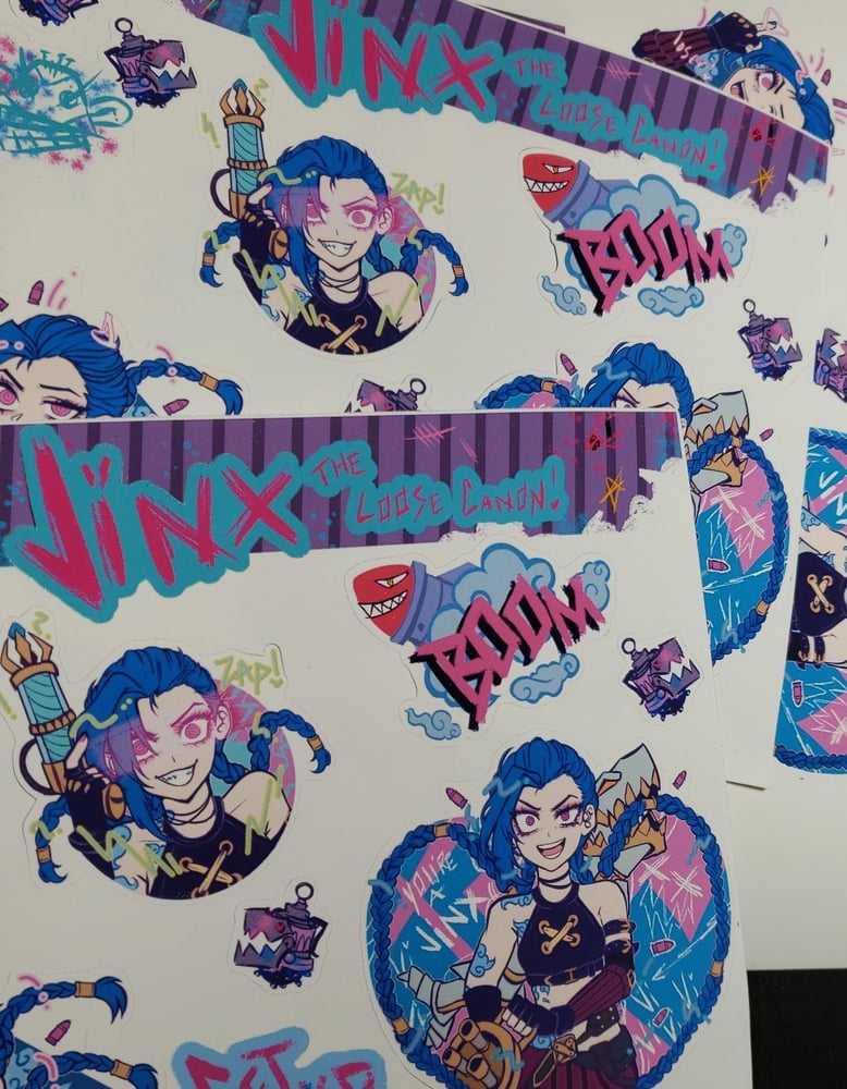 Image of Arcane JINX Sticker Sheet