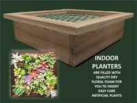 Image 2 of Vertical Succulent Planter Boxes - SQUARE RECTANGLE 