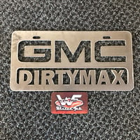 Image 1 of GMC Dirtymax - License Plate
