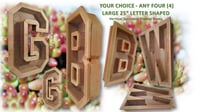 Image 2 of Vertical Succulent Planter Box Large 25" Letters Numbers