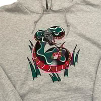 Image 2 of NO SNAKES ALIVE HOODIE (Gray)