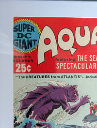 Image 4 of Framed Vintage Super DC Giant #26 Aquaman (1971) DC Comic Book