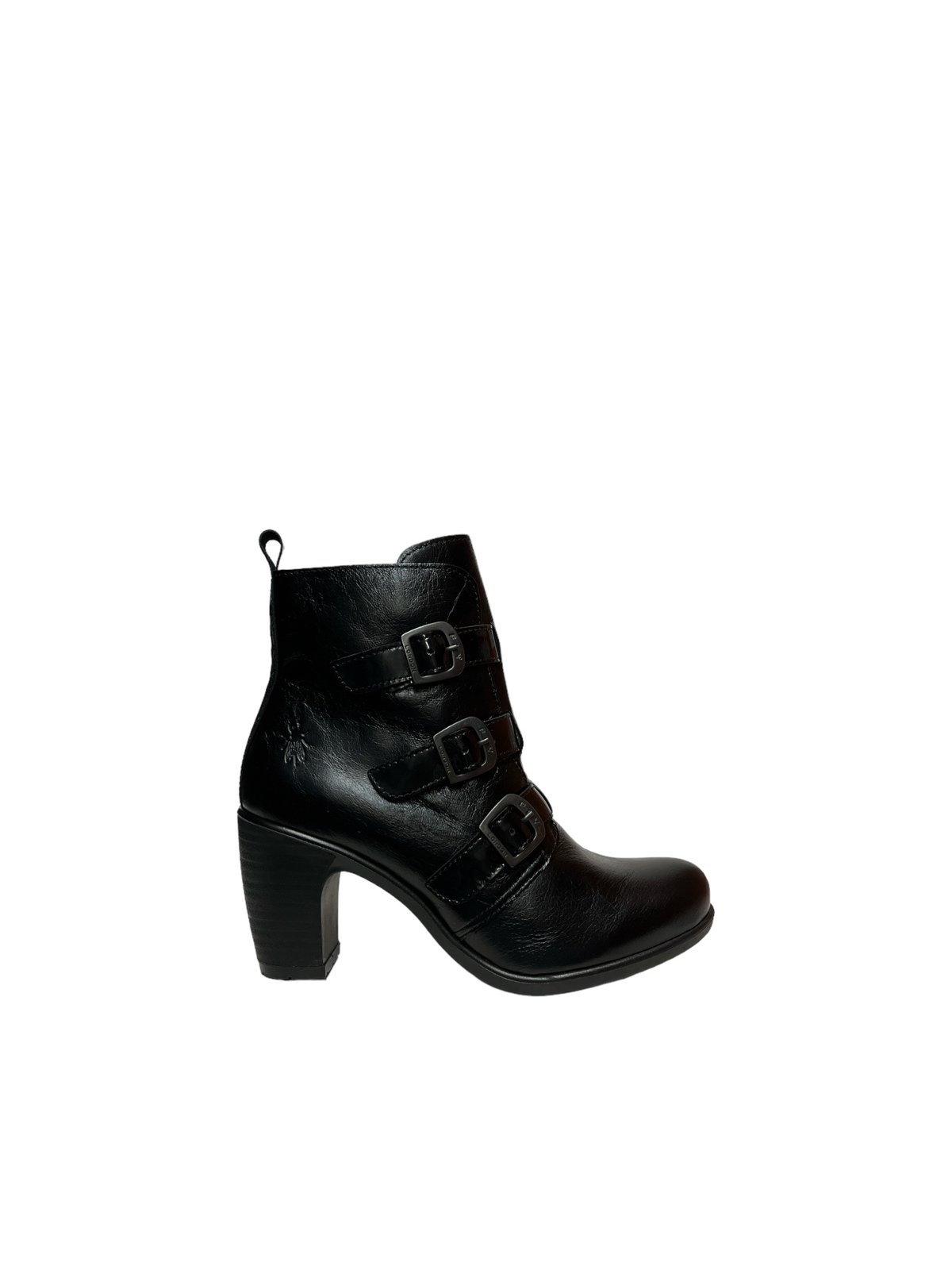 Fly london store black patent boots