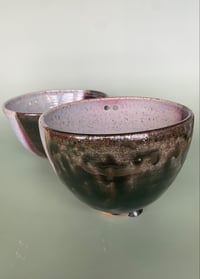 Image 4 of Ramen Bowl Set - Green, Pink, and White (Seconds)