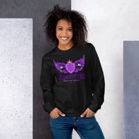 Image 3 of BOSSFITTED Purple Logo Unisex Sweatshirt