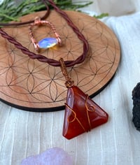 Image 1 of carnelian necklace 