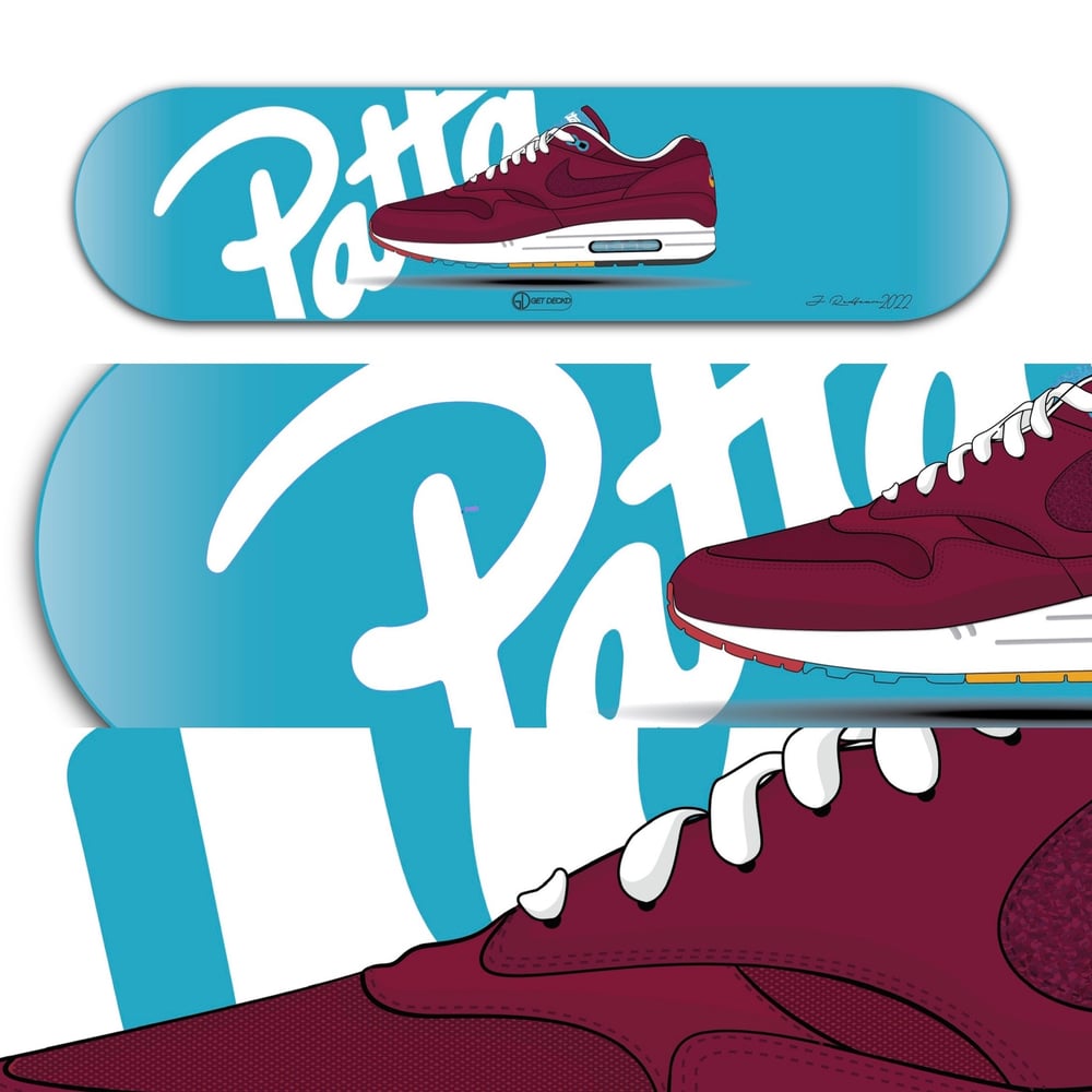 Image of Air max 1 parra x patta "cherrywood"