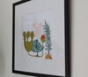 Other things, original framed painting 