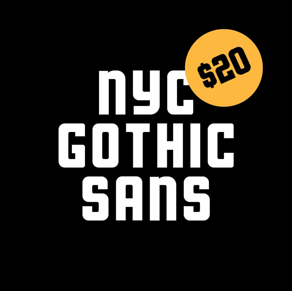 Image of NYC Gothic Sans Typeface