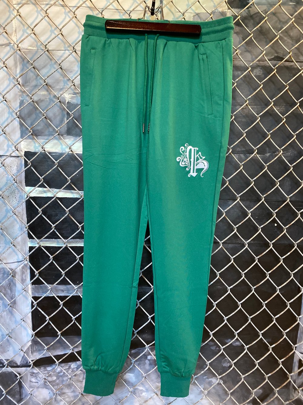 Image of Jungle green joggers 